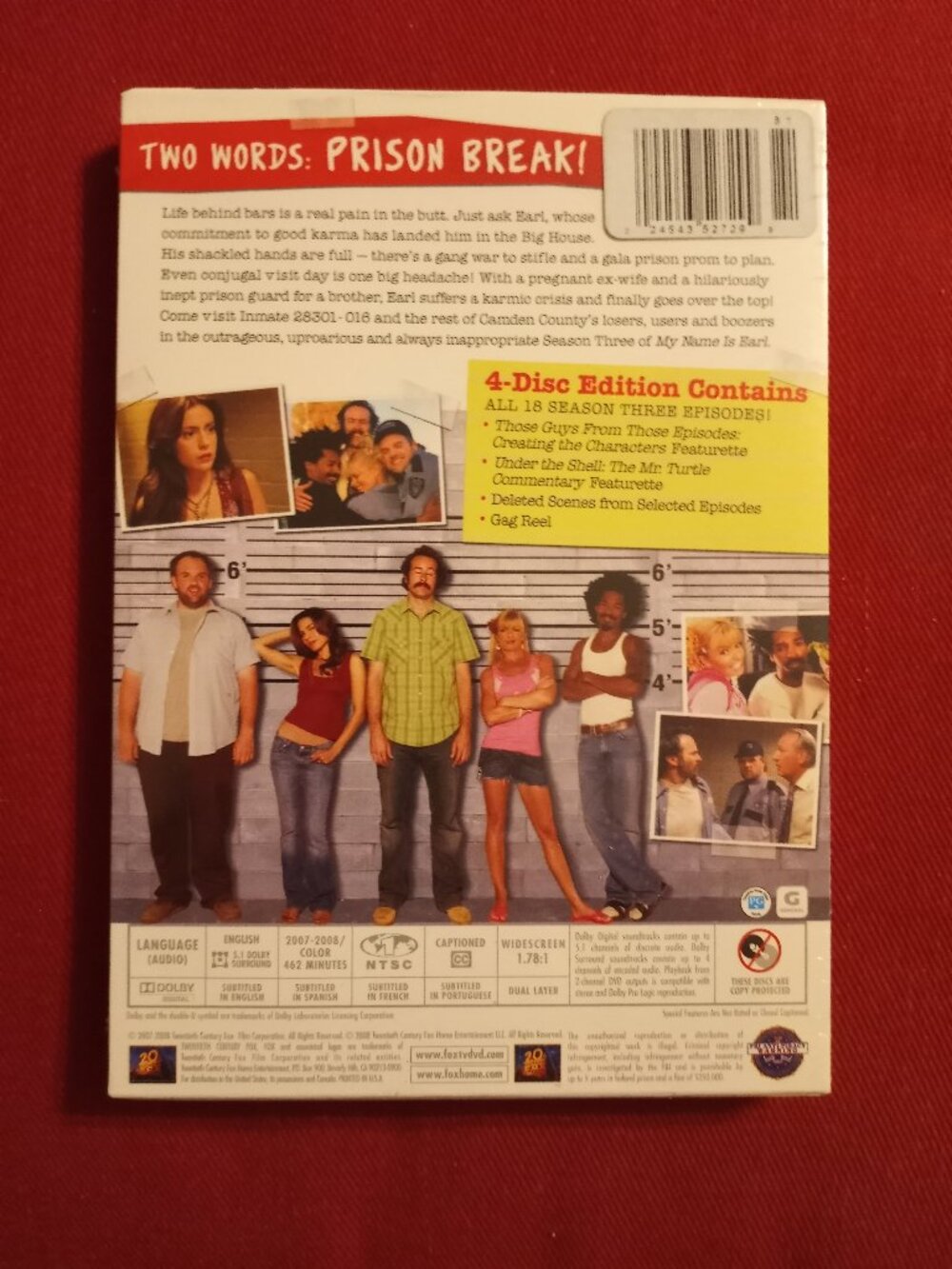 My Name is Earl Season 3 DVD set factory sealed NWT - Picture 2 of 2